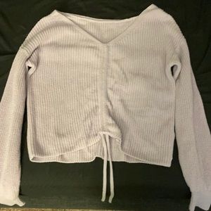 Light Purple Hollister string sweater